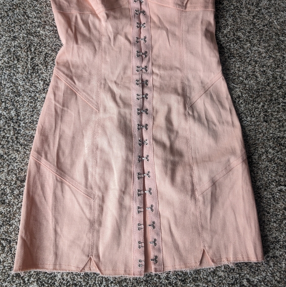 For Love & Lemons Peach Monika Hook Front Dress - Picture 7 of 15